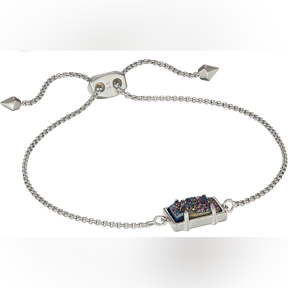 Kendra Scott Phillipa Bracelet in Multi Drusy, Rhodium Plated